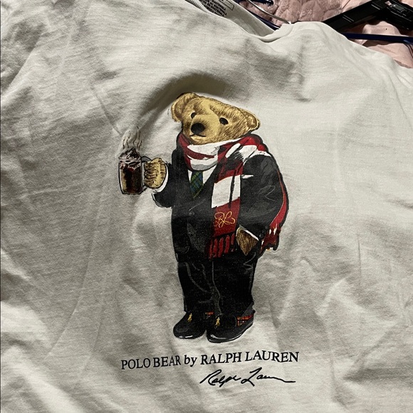 Polo Ralph Lauren Cocoa Bear Iconic White T-Shirt Size Medium - Picture 2 of 10